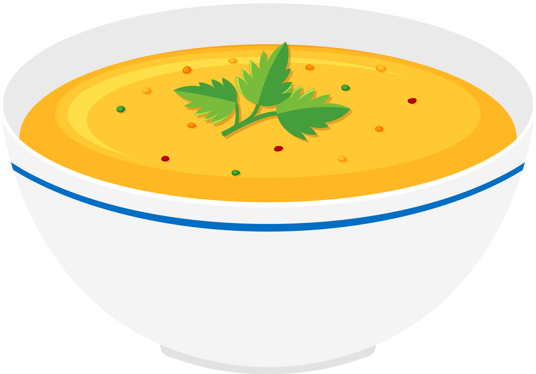 Pumpkin soup in bowl